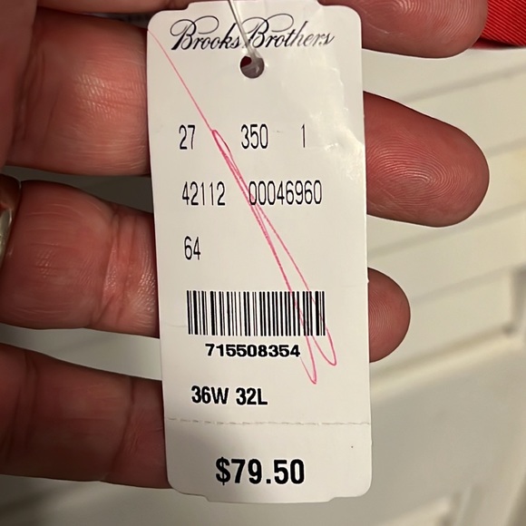 Brooks Brothers Elliot Pleated pants size 36x32 relaxed fit cuffed wrinkle free - Picture 4 of 9